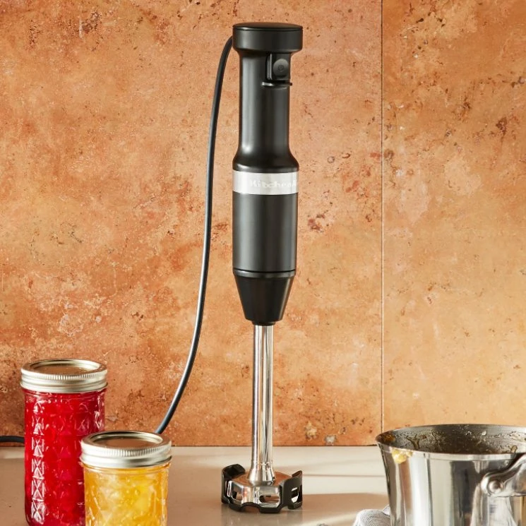 Blender ręczny KitchenAid z akcesoriami 5KHBV83EBM, czarny mat, zdjęcie 1