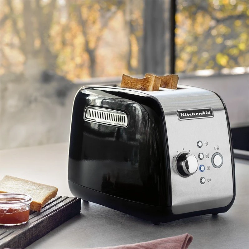 Toster KitchenAid na 2 kromki z automatycznym opuszczaniem 5KMT221EOB, czarny, zdjęcie 1