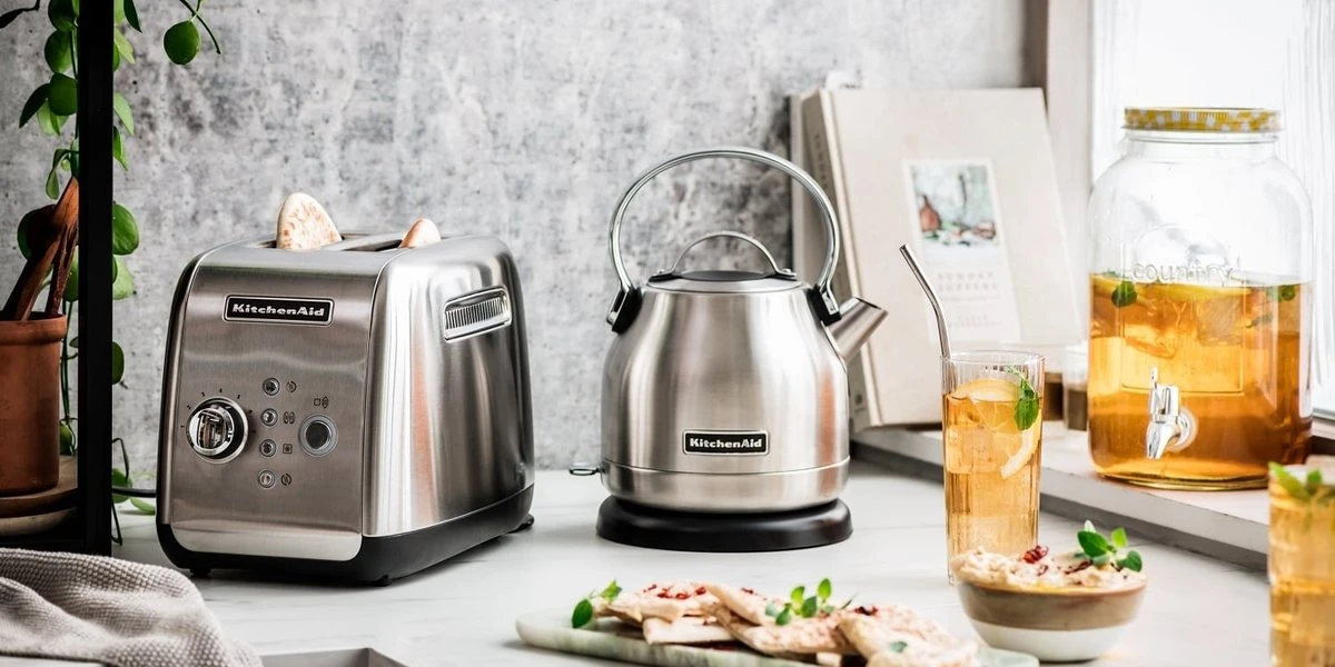 Toster KitchenAid na 2 kromki z automatycznym opuszczaniem 5KMT221ESX, stal szczotkowana, zdjęcie 1
