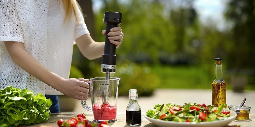 Bezprzewodowy blender ręczny KitchenAid Go 5KHBRV71BM, czarny, zdjęcie 3