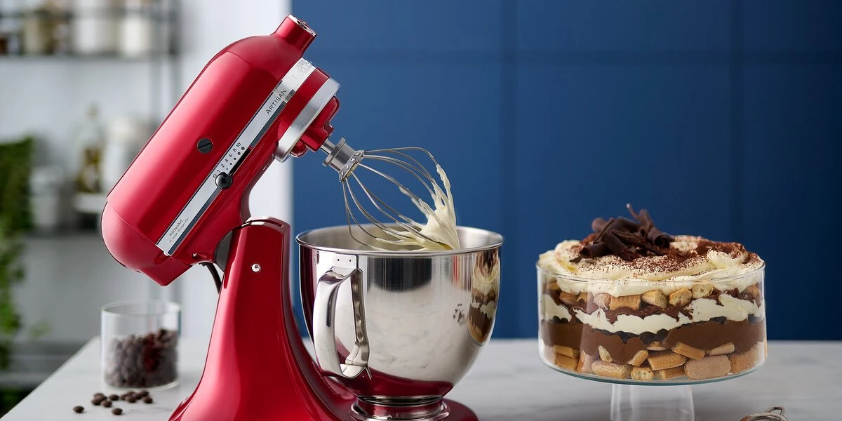 Mikser planetarny KitchenAid Artisan 5/175 5KSM175PSECA, czerwony karmelek