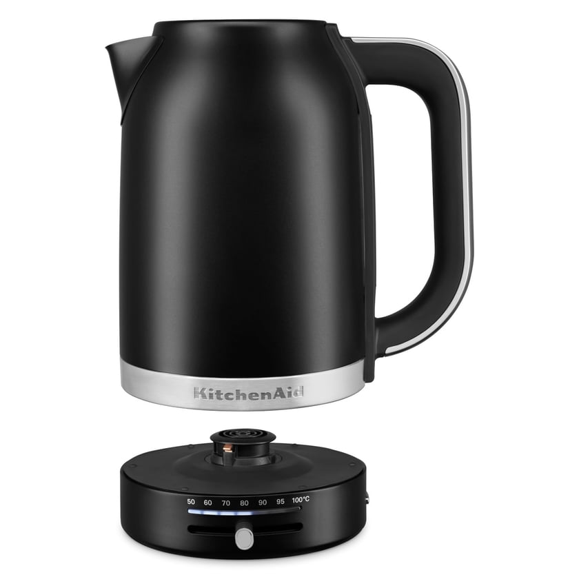 Czajnik KitchenAid 1,7 l z regulacją temperatury czarny mat, wyposażenie