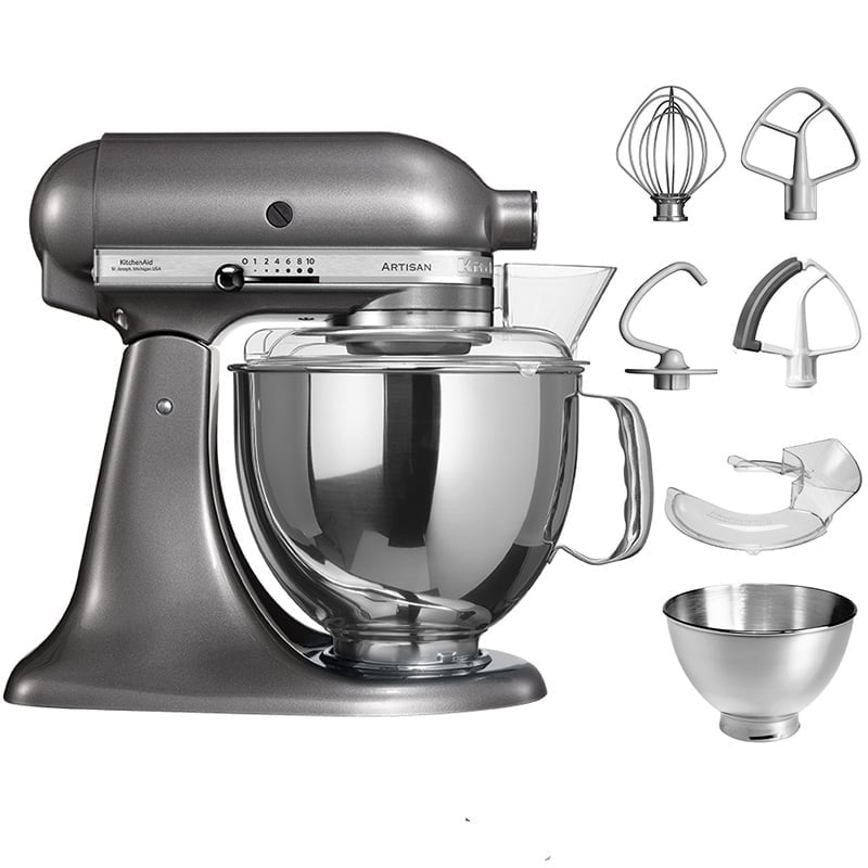 Mikser planetarny KitchenAid Artisan 5/175 srebrzystopopielaty, wyposażenie
