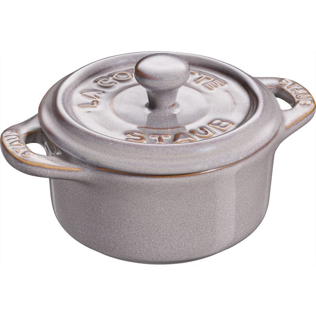 Mini cocotte Okrągły 200 ml, Antyczny szary - Staub