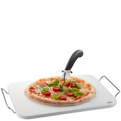 Noże do pizzy i kamień prostokątny ze stojakiem - GEFU