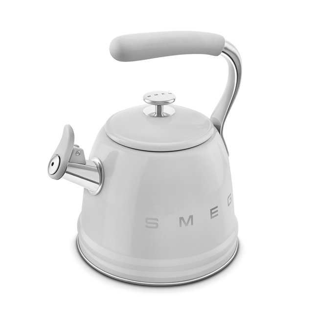 Smeg - Czajnik z Gwizdkiem, Srebrny 50's Style Wkf01Ss