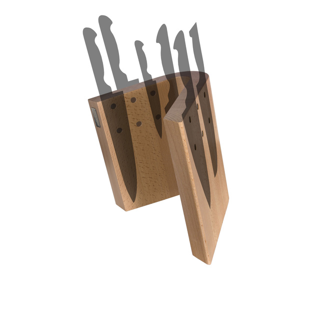 Magnetyczny Blok Na Noże Z Drewna Bukowego - Artelegno