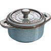 Staub Gift Giving Mini Cocotte Okrągły 200 ml, Antyczny turkusowy