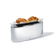Toster z podgrzewaczem 2 w 1, biały - Alessi