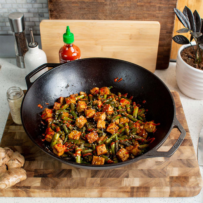 Wok Żeliwny 35 Cm - Lodge