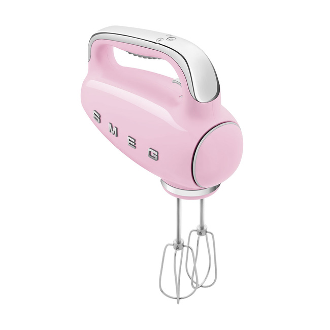 Smeg - Mikser ręczny, pastelowy róż 50's Style HMF01PKEU Pastelowy róż