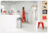 Kosz na śmieci Brabantia Touch Bin 60 l, stal matowa, z szerokim otworem