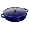 Żeliwna Patelnia Do Duszenia Z Pokrywką 24 Cm, Niebieski - Staub