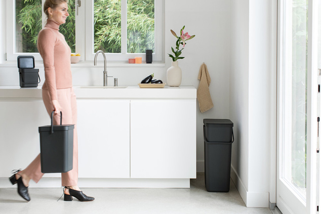 Kosz Sort&Go, 40L, szary - Brabantia