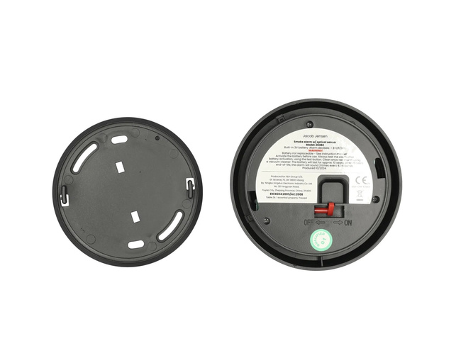 Optyczny czujnik dymu 10 cm Black - Jacob Jensen