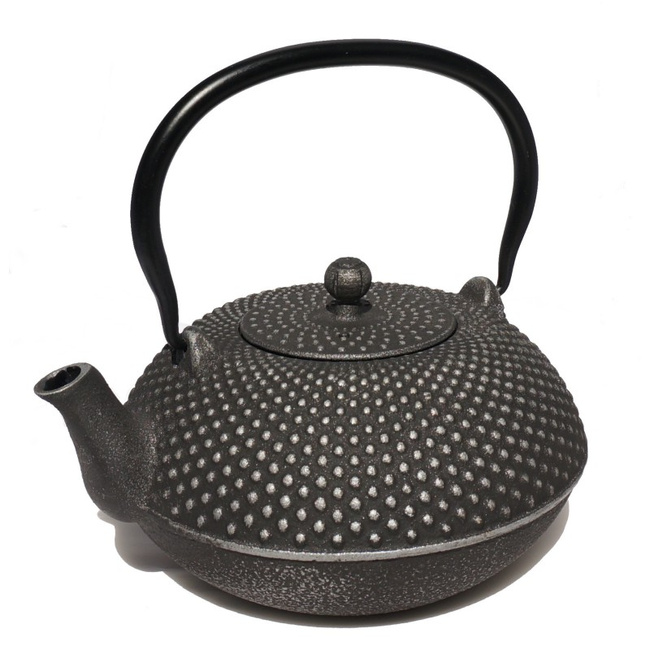 Czajnik żeliwny 1,1l Fox czarno-srebrny - Zest for life