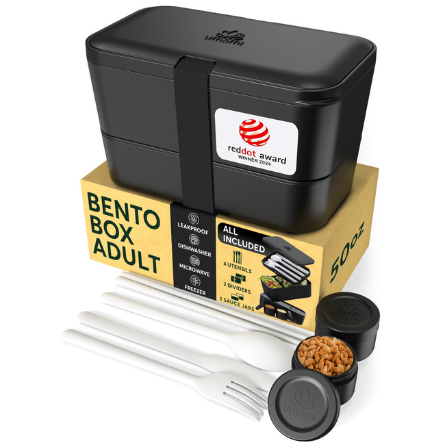 Lunchbox Nestable - Onyx Black - 1500ml - Umami
