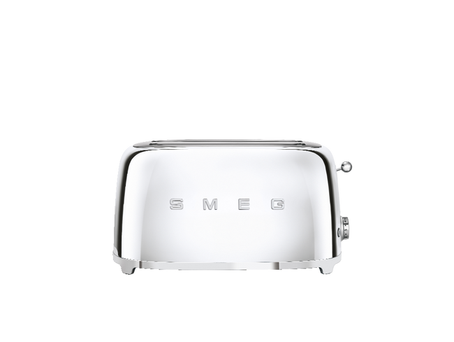 Smeg - Toster, Cztery Kromki, Chrom 50's Style Tsf02Sseu Chrom.