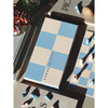Szachy podróżne Printworks Play Chess ze składaną szachownicą, niebieskie
