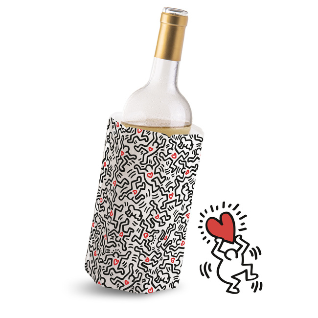 Rękaw chłodzący do wina Vacu Vin Keith Haring, aktywny
