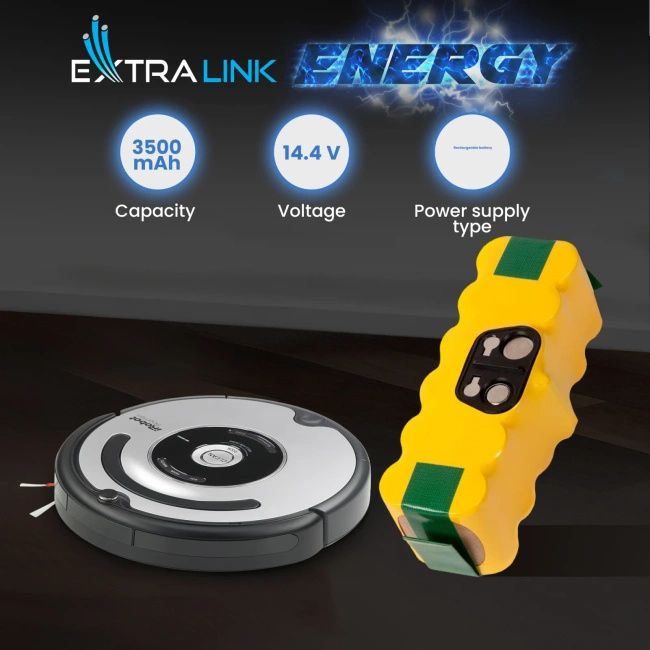 Akumulator Extralink do iRobot Roomba serii 500, 600, 700 i 800, zamiennik 14,4 V 3000 mAh