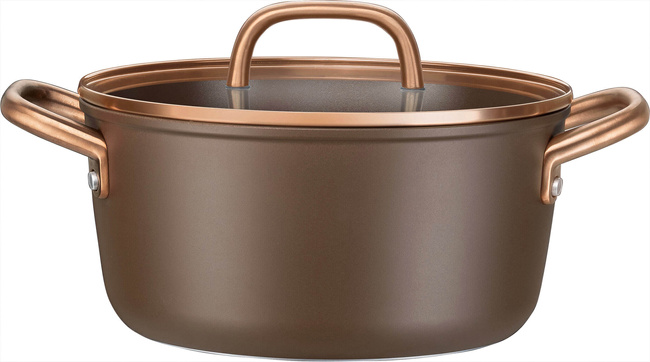 Milano Garnek niski z pokrywką 24 cm brązowy - Zwilling