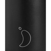 kubki termiczne z pokrywką i słomką 500 ml czarny - Chilly's Bottles