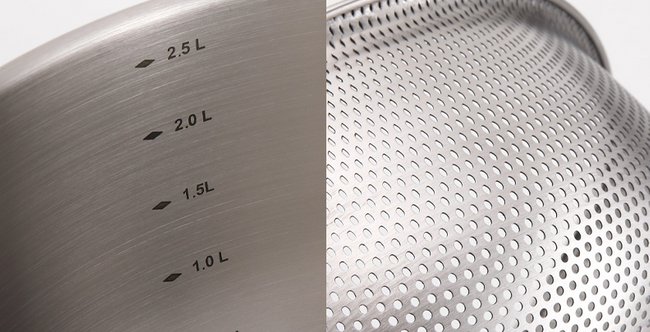Happycall Metho Stainless Steel - Zestaw 5 elementowy garnków i patelni ze stali nierdzewnej