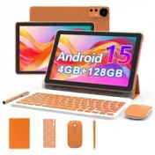 Extralink Tablet CP31 4GB RAM+128GB Orange | Tablet | Android 15, 2Mpx+8Mpx, 6000mAh, 1280x800px, klawiatura, mysz, rysik