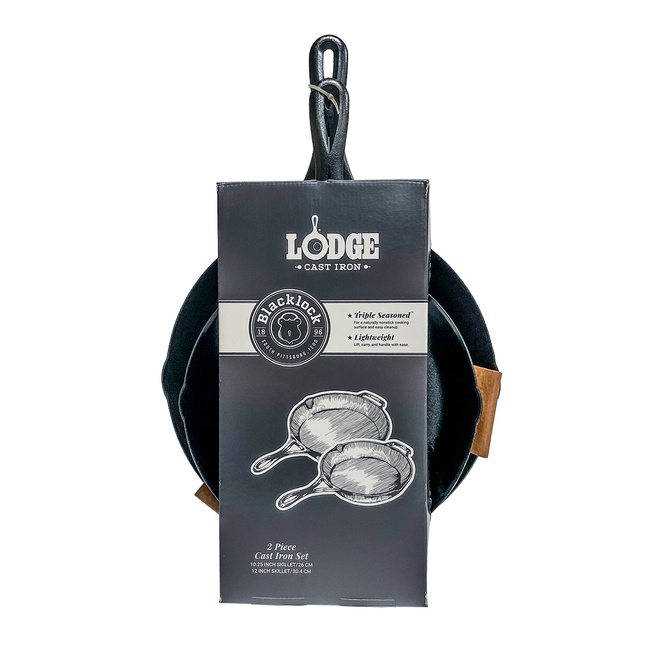 Patelnie żeliwne 26 + 30cm Blacklock - Lodge