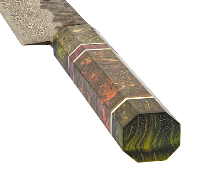 Nóż Uniwersalny Dan Woo Custom 14,5 cm - Ostrze Damasceńskie T10 - Ręcznie Robiony