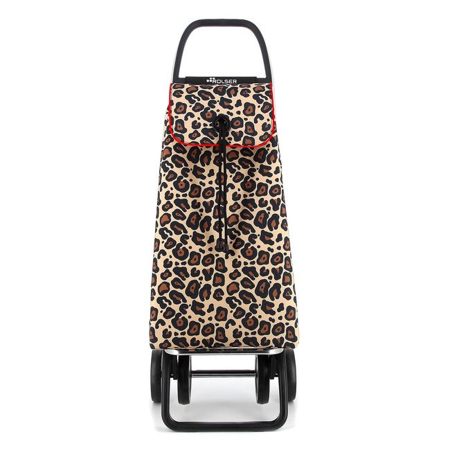Wózek na zakupy Rolser I-Max Wild 4 Camel 4-kołowy 43 l lekki aluminiowy