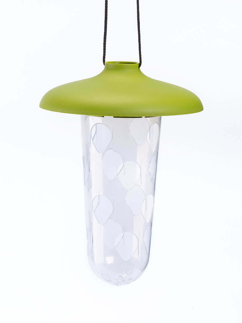 Plastia Robin Zestaw Do Karmienia Ptaków 2 W 1 16.5 X 18 Cm - Zielony