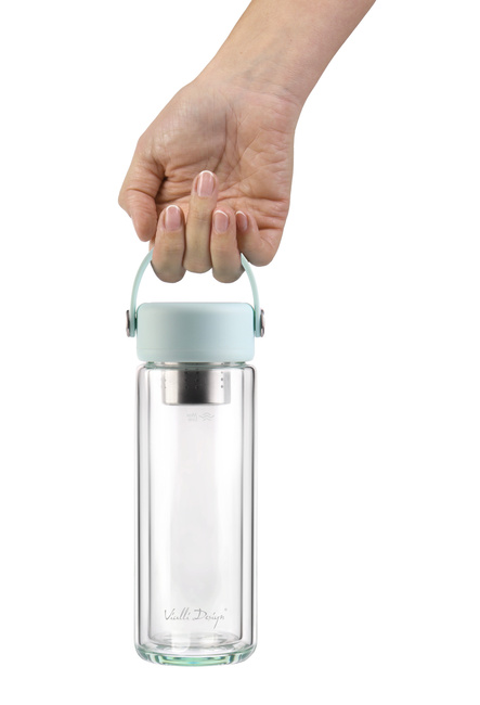 Butelka z podwójną ścianką i zaparzaczem Fuori 350 ml Miętowa 30190