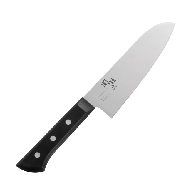 Nóż Santoku KAI Seki Magoroku Wakatake 16,5 cm, gładkie ostrze, 105 g