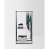 Wieszaki na ubrania Brabantia z anodowanego aluminium, czarne, 4 sztuki