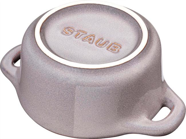 Staub Gift Giving 4x Mini Cocotte Okrągły 10 cm, Antyczny Grafitowy