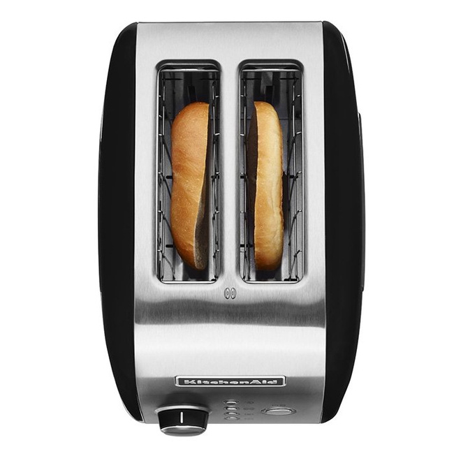 Toster KitchenAid na 2 kromki z automatycznym opuszczaniem 5KMT221EOB, czarny