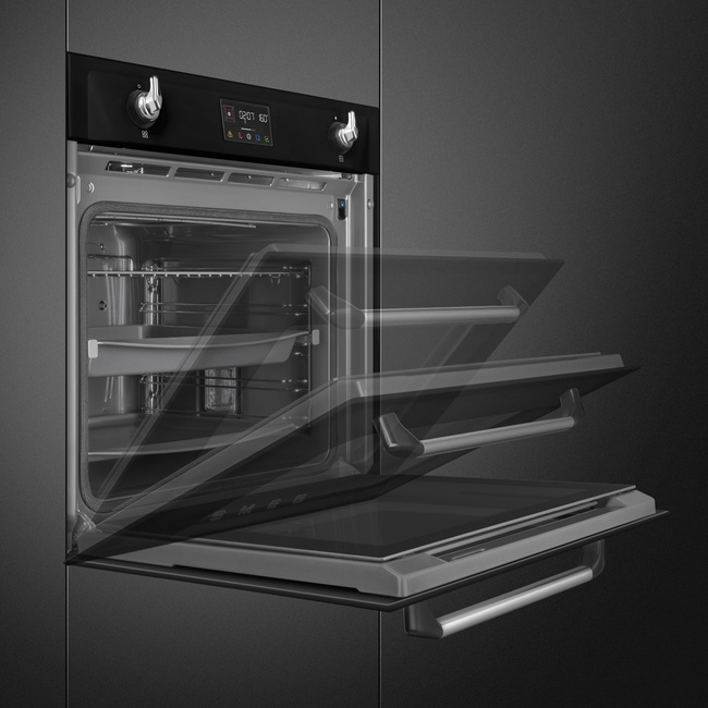 Smeg - Piekarnik, 60 cm, Victoria, Czarny Victoria Sop6902S2Pn Czarny