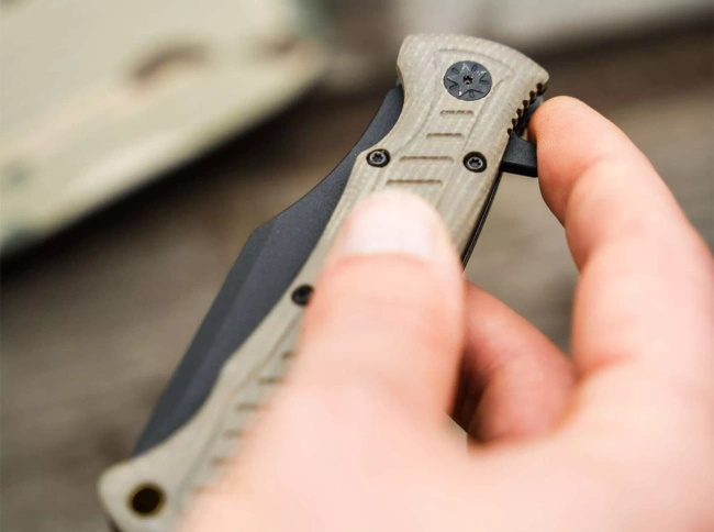 Nóż składany Boker Plus Micro Tracker Folder, stal 154CM, rękojeść z micarty
