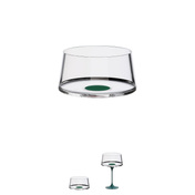 Kieliszki do szampana Trebonn SplitGlass, szerokie, zielone, 250 ml, 2 szt., bez nóżki