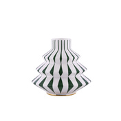 Świecznik porcelanowy Alessi Delight NZ07 GR, zielony, w kształcie choinki
