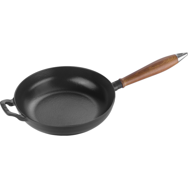 Patelnia Żeliwna z Drewnianym Uchwytem 24 cm - Staub