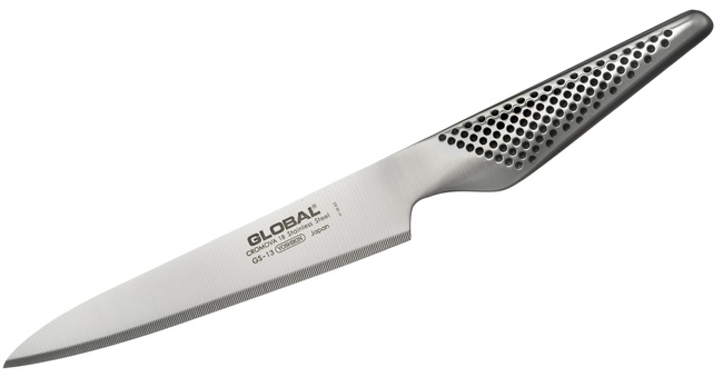 Nóż uniwersalny ząbkowany Global GS-13, ostrze 15 cm