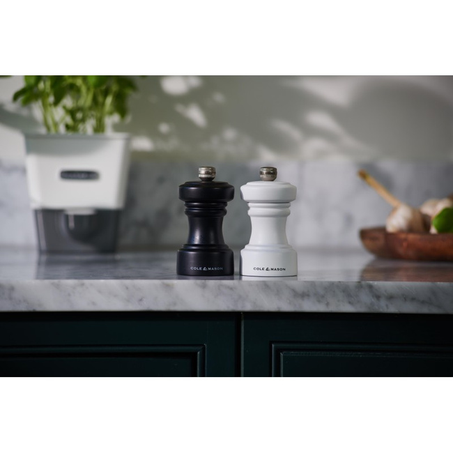 Młynek do soli Hoxton biały mat 10,4 cm - Cole&Mason