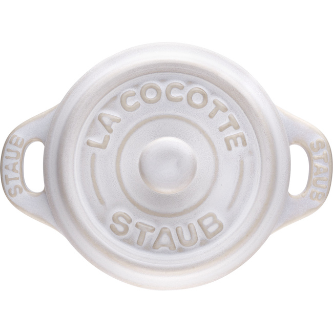 4x Mini Cocotte Okrągły 10 cm, Kość Słoniowa - Staub