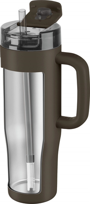 Thermo Plus Kubek termiczny ze słomką - 900 Ml, Brązowy - Zwilling