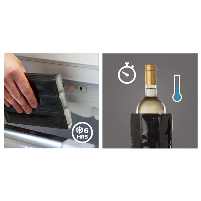 Rękaw chłodzący do wina Vacu Vin Active Cooler, wzór Sand