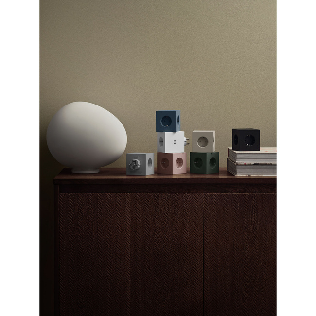 Rozszerzacz gniazd Square 2 z podwójnym Usb-c o mocy 30 W - czarny - Avolt