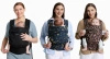Nosidełko ergonomiczne Momcozy Pure Hug z bawełny, czarne, od 3,2 do 20 kg
